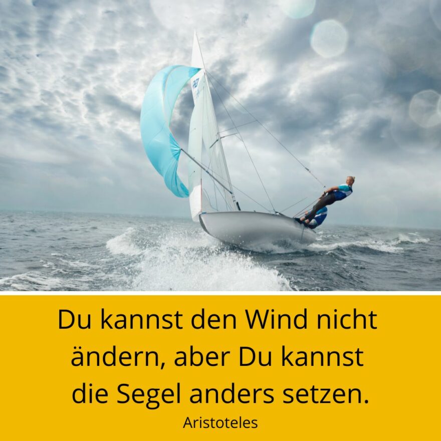 Gute Gedanken in unruhigen Zeiten Segel Tiroler HospizGemeinschaft
