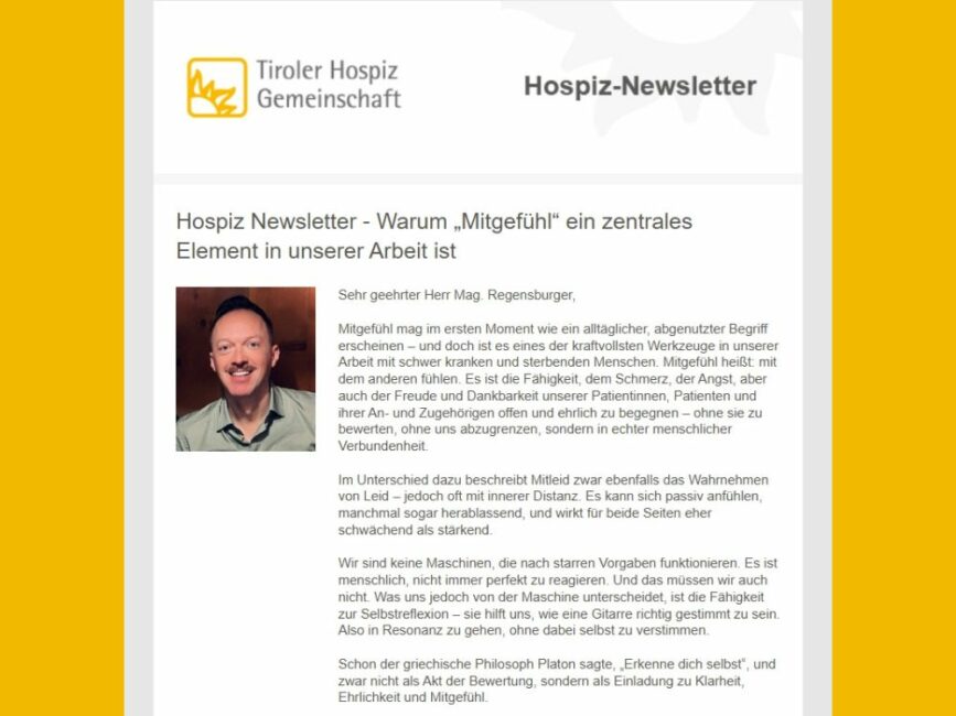 Newsletter Mai - Screenshot
