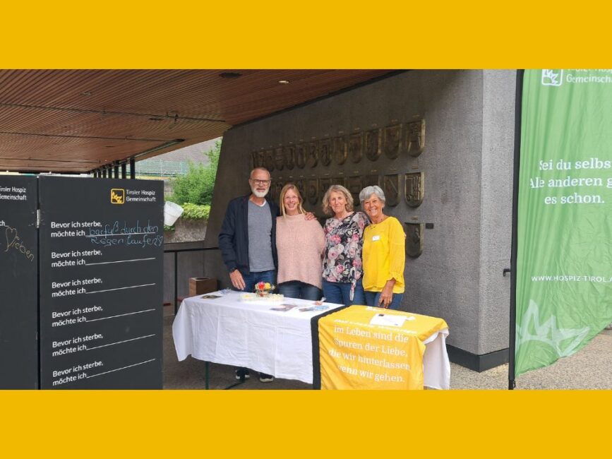 Das Hospizteam Schwaz beim Fest der Vielfalt