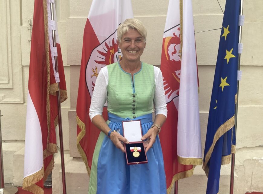 Maria-Luise Randolf bei der Ehrung