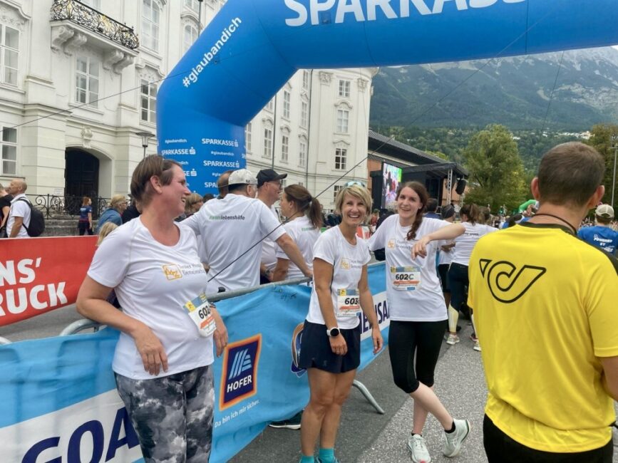 Freude nach dem erfolgreichen Lauf
