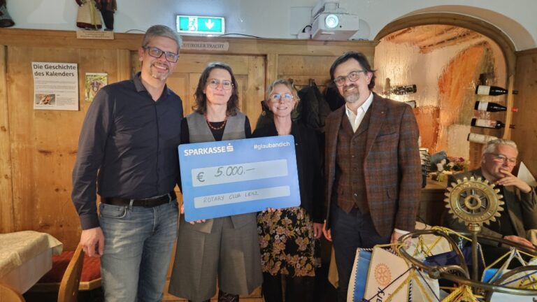 Im Bild: Ing. Bertram Steiner, Dr. Richard Kogler, Christine Ganeider und Marlen Resinger