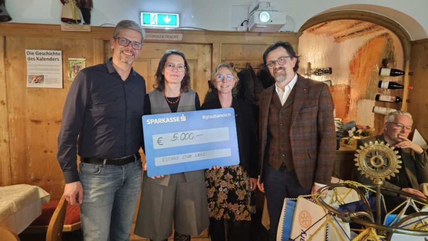 Im Bild: Ing. Bertram Steiner, Dr. Richard Kogler, Christine Ganeider und Marlen Resinger