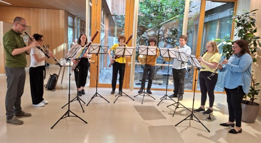 Das Holbläserensemble im Hospizhaus