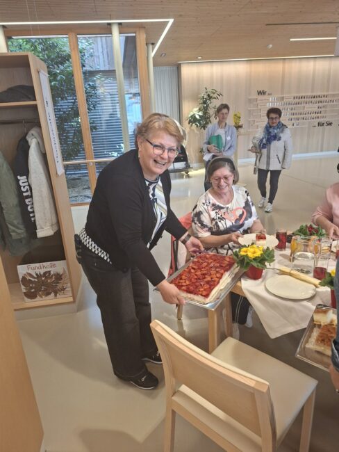 Es gab leckeren Kuchen