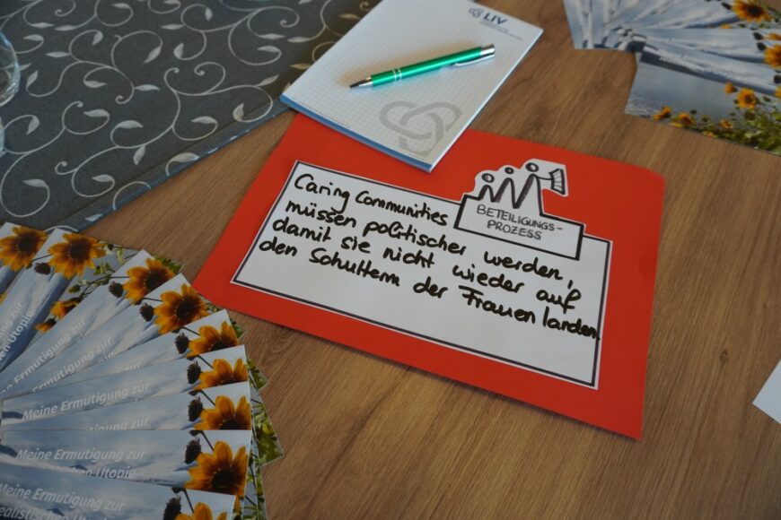 Foto von Spruchkarte zu Caring Communities