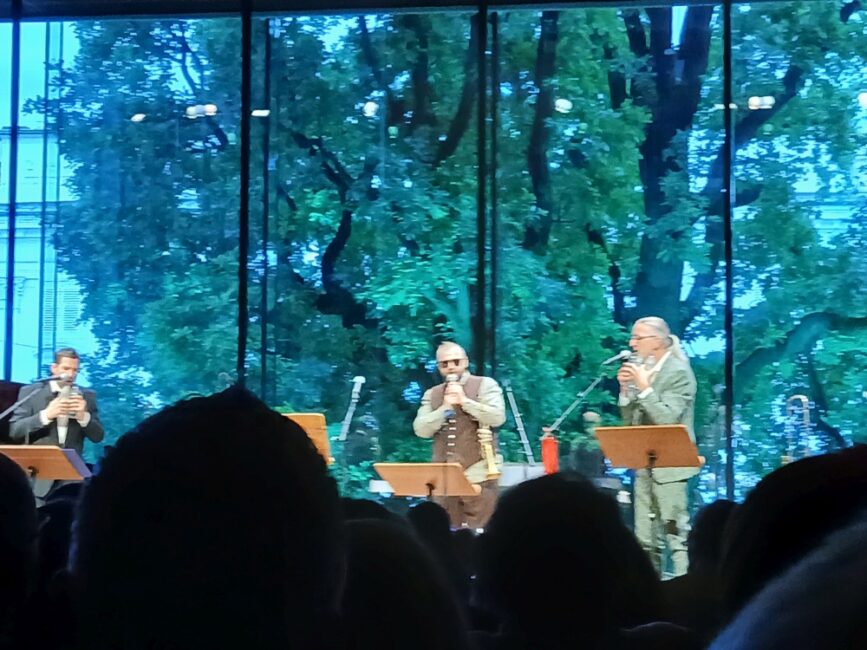Die Musiker auf der Bühne