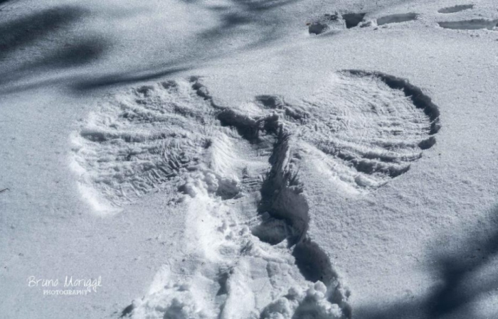 Ein Engel im Schnee