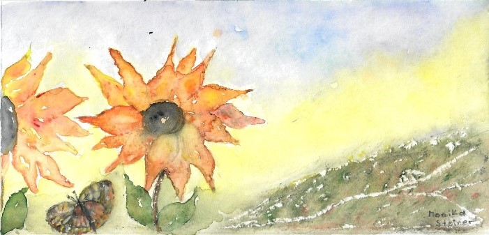 Gemalte Sonnenblumen