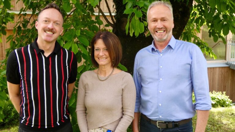 Robert Profunser, Andrea Knoflach-Gabis und Werner Mühlböck (von links nach rechts)